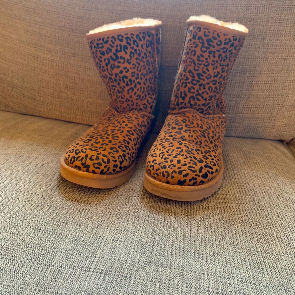 Ugg leopard print boots